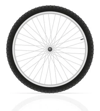 Bicycle wheel illustration Stock Illustration