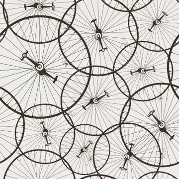 Bicycle wheel seamless Stock Illustration