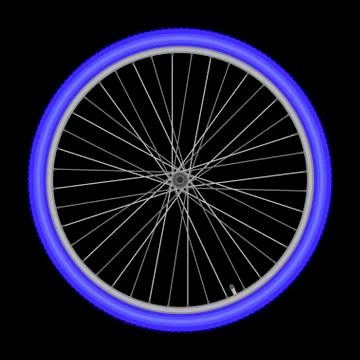 Bicycle wheel on white background vector illustration Stock Illustration