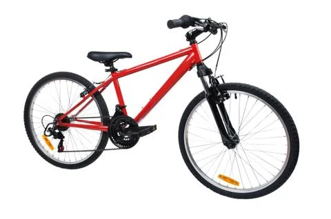 Bicycle on white Stock Photos
