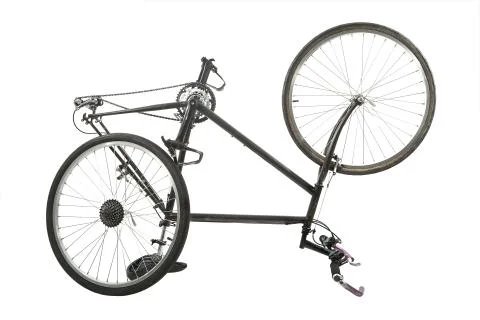 Bicycle on white Stock Photos
