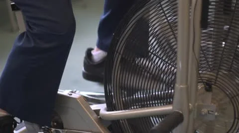 Bicycle Work out Stock Footage 10716852