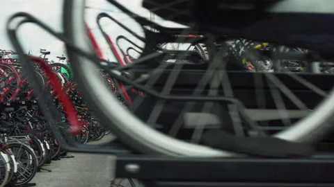 Bicycles in Amsterdam. Stock Footage 143392804