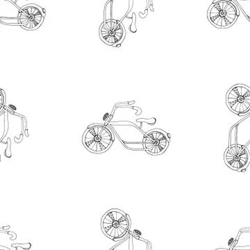 Bicycles background Illustrazione stock