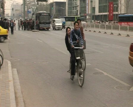 Bicycles in beijing,  Stock Footage 337212