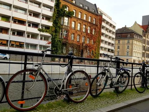 Bicycles in Berlin.jpeg Stock Photos