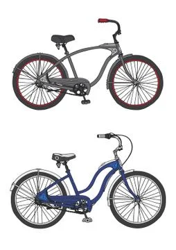 Bicycles Stock Illustration