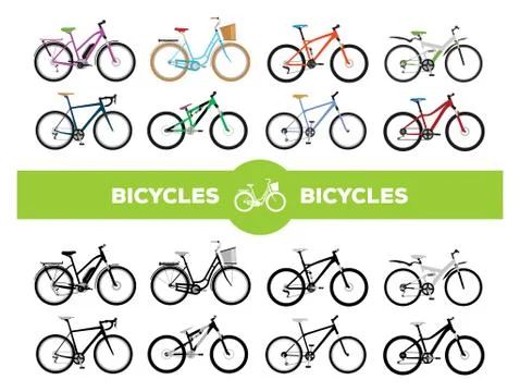 Bicycles Stock Illustration