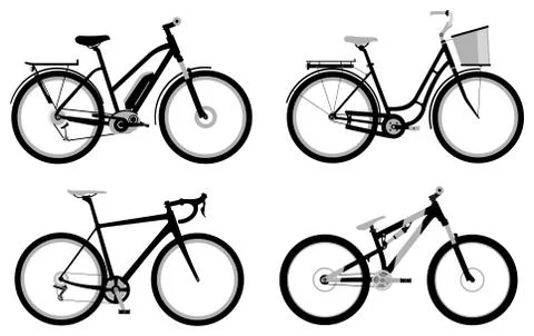 Bicycles Stock Illustration