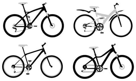 Bicycles Stock Illustration