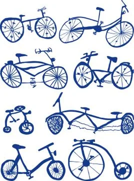 Bicycles Stock Illustration
