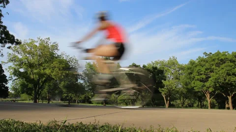 Bicycles in the park Video stock 49769858