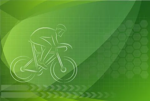 Bicycles poster design Stock Illustration