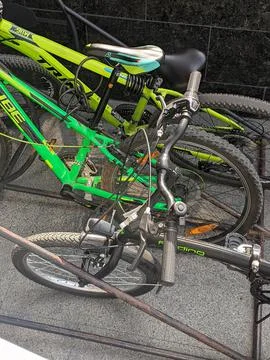 Bicycles in the store Foto stock