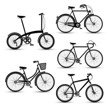 Bicycles vector Illustrazione stock