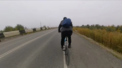 Bicycling. Back view. Stock-Footage 145128745