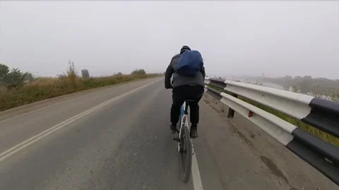 Bicycling. Back view. Stock Footage 145128771