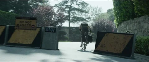 Bicycling On An Empty Street 動画素材 154628133