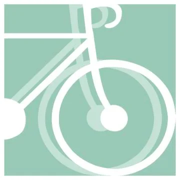Bicycling pictogram Stock Illustration