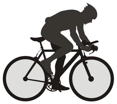 Bicyclist Stock Illustration