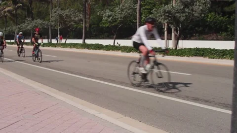 Bicyclists Stock Footage 142383151