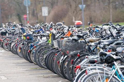 Bicylce parking Foto stock