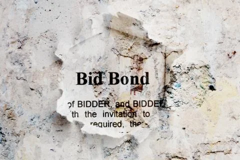 Bid bond Stock Illustration