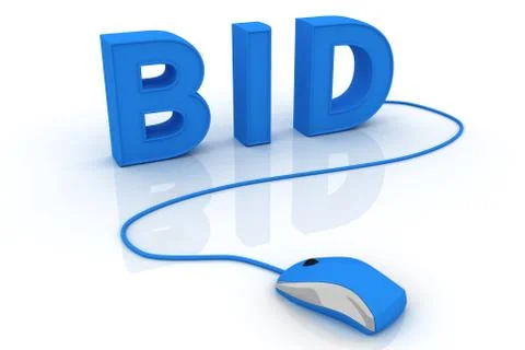 Bid concept. Conceptual image Stock Illustration