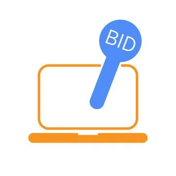 Bid logo Stock Illustration