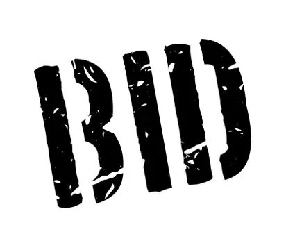 Bid rubber stamp Stock Illustration