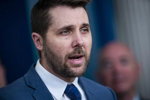 Biden's Infrastructure Implementation Task Force White House press briefing, Was Stock Photos