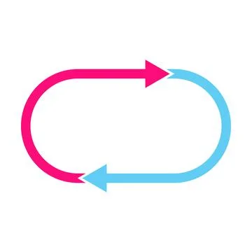 Bidirectional arrows data transfer icon vector for graphic design, logo, webs Stock Illustration