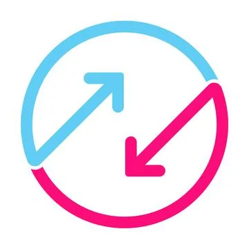 Bidirectional arrows icon vector for graphic design, logo, website, social me Stock Illustration