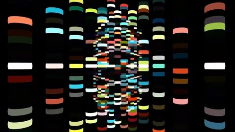 Bidirectional color bars video background Video stock 76989222