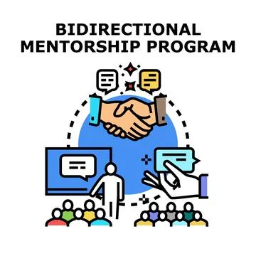 Bidirectional mentorship program for mutual learning and development Illustration