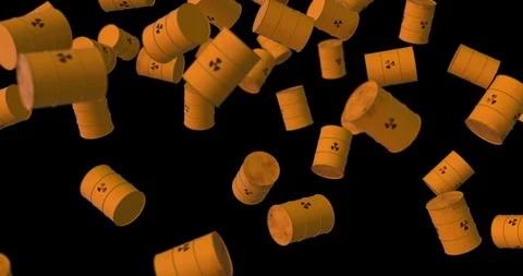 Bidoniatomici nero Stock Footage 91246546