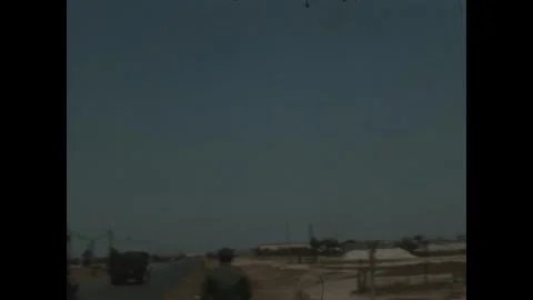 BIEN HOA - 1970: Redeployment signage - Out-processing direction signs 库存影片 343941901