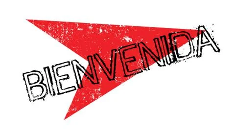 Bienvenida rubber stamp Stock Illustration
