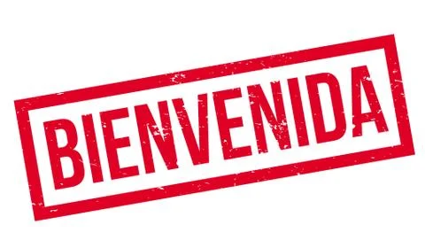Bienvenida rubber stamp Stock Illustration
