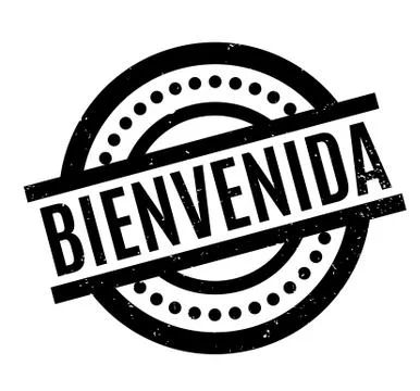 Bienvenida rubber stamp Stock Illustration