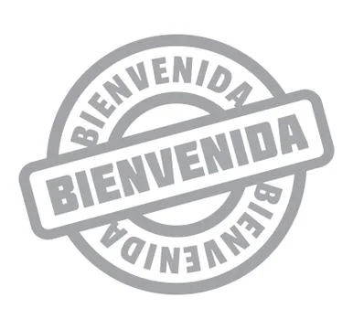 Bienvenida rubber stamp Stock Illustration