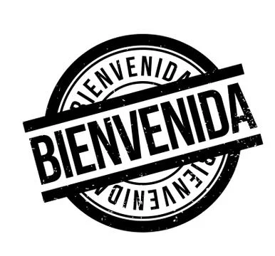 Bienvenida rubber stamp Stock Illustration