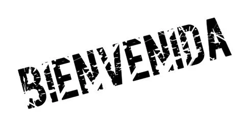 Bienvenida rubber stamp Stock Illustration