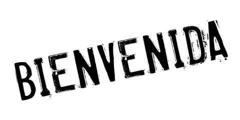 Bienvenida rubber stamp Stock Illustration