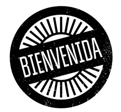 Bienvenida rubber stamp Stock Illustration