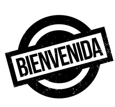 Bienvenida rubber stamp Stock Illustration