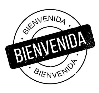 Bienvenida rubber stamp Stock Illustration