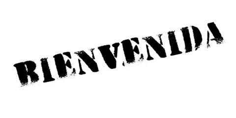 Bienvenida rubber stamp Stock Illustration