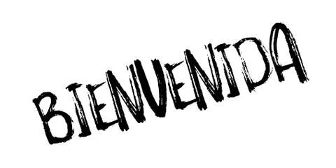 Bienvenida rubber stamp Stock Illustration