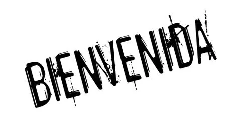Bienvenida rubber stamp Stock Illustration